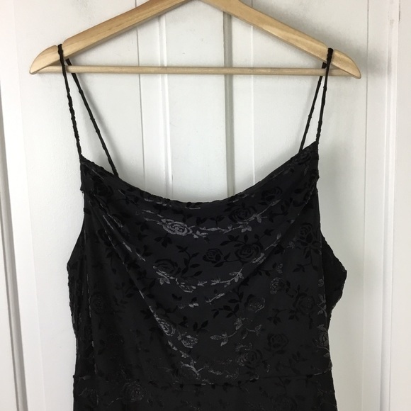 Rewind Sleeveless Crushed Velvet Black Dress Plus Size 1X NWT - Picture 3 of 8
